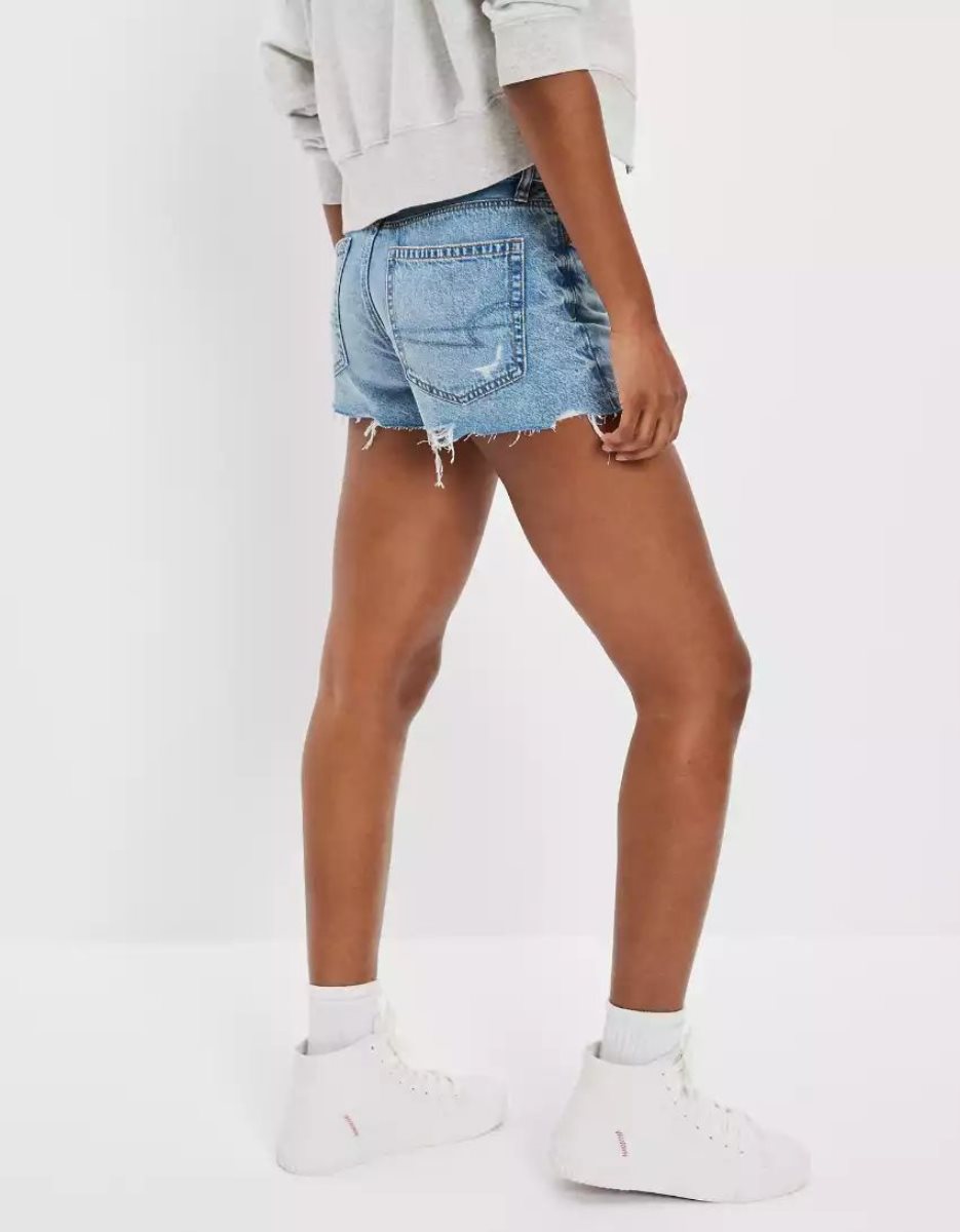 Shorts American Eagle AE Dreamy Drape Denim '90s Boyfriend Indigo Lavage Femme | KZJ-23251083